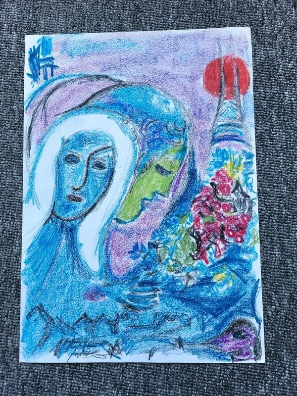Quadro Emoldurado Desenho Feito à Mão - Assinado Anne (2016) – photo 6
